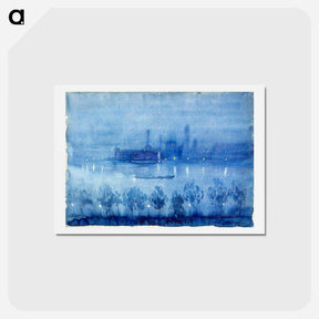 アートポストカード-Blue Night, London
 - ジョセフ ペネル Postcard.