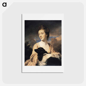 アートポストカード-Lady Charles Spencer - ジョシュア レノルズ Postcard.