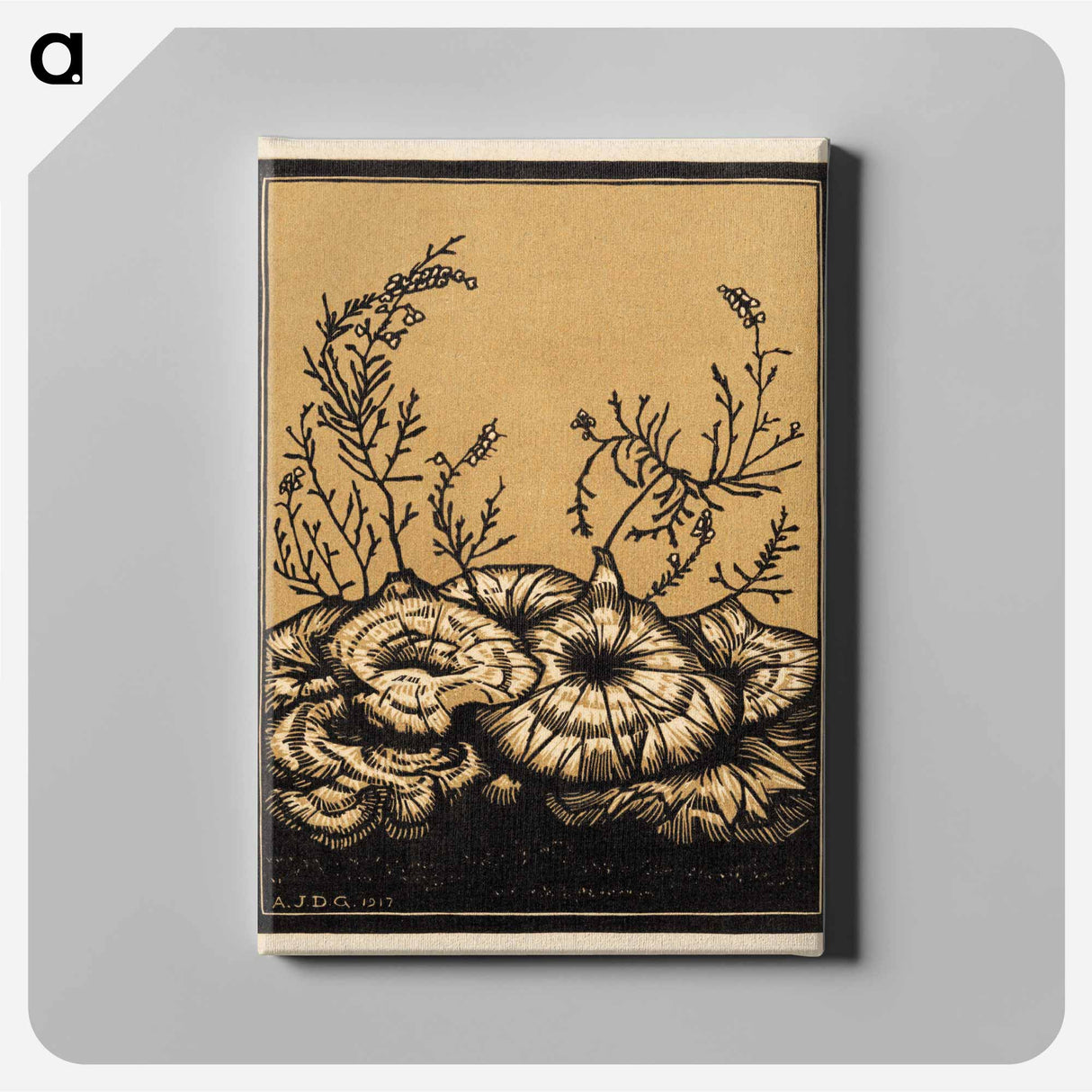 Blossoming plants - Julie de Graag Canvas.