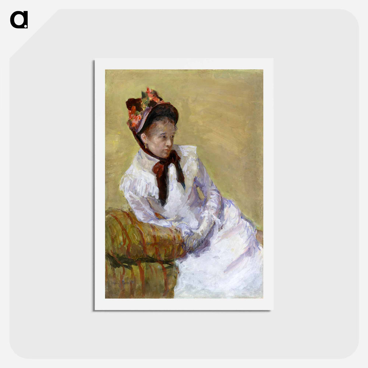 アートポストカード-Portrait of the Artist - メアリー カサット Postcard.