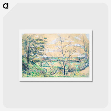 アートポストカード-In the Oise Valley - ポール セザンヌ Postcard.