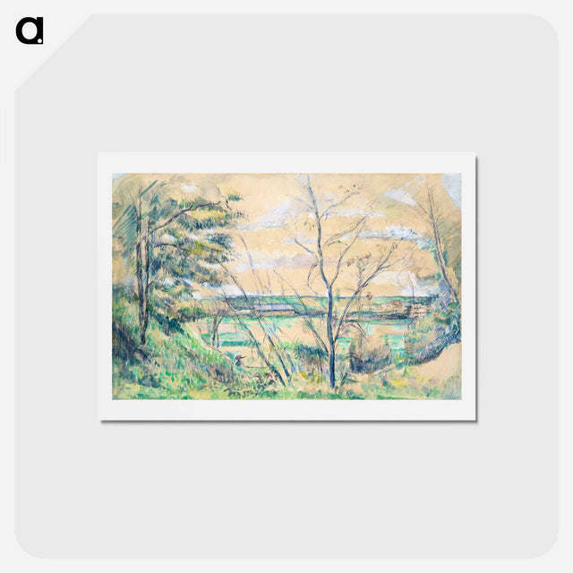 アートポストカード-In the Oise Valley - ポール セザンヌ Postcard.
