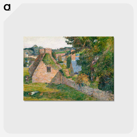 アートポストカード-The Field of Derout-Lollichon - ポール ゴーギャン Postcard.