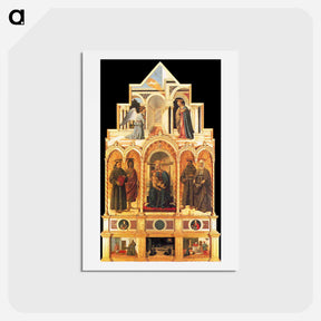 アートポストカード-Polyptych of St. Anthony - ピエロ デラ フランチェスカ Postcard.