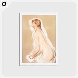 アートポストカード-Splashing Figure (Study for “The Large Bathers”) - ピエール オーギュスト ルノワール Postcard.