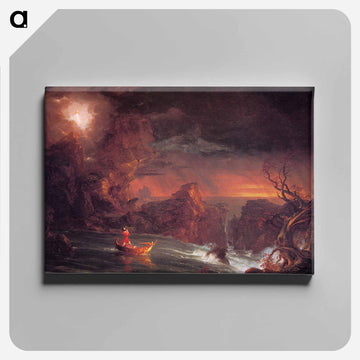The Voyage of Life: Manhood - トーマス コール Canvas.