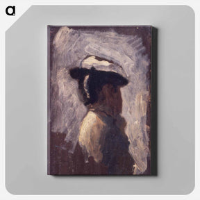 アートパネル-Study of a woman's head - トーマス エイキンズ Canvas.