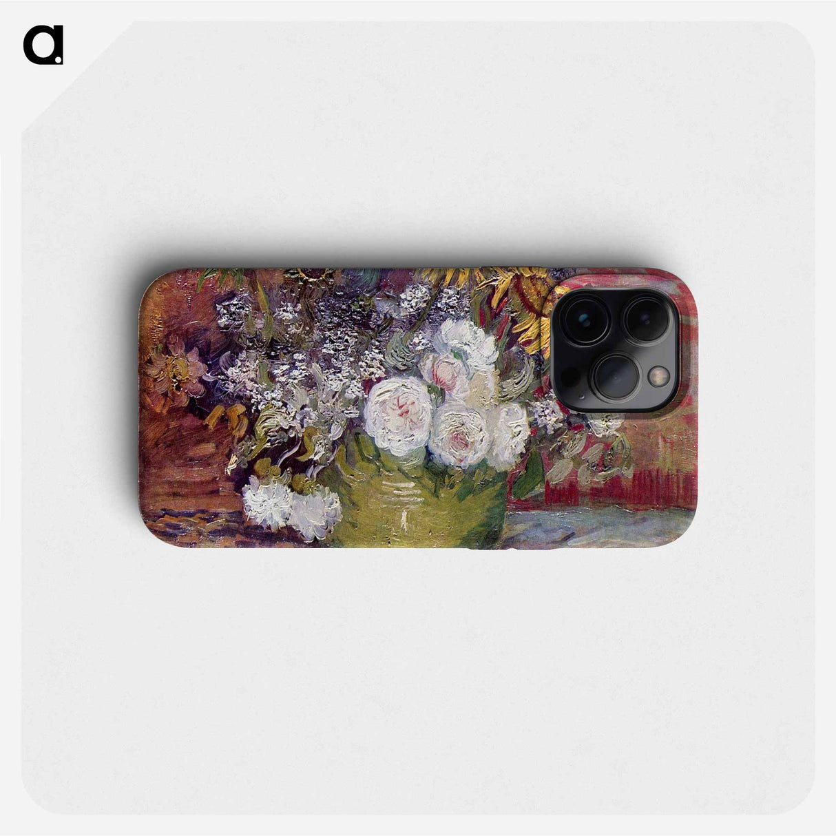 Bowl With Sunflowers Roses And Other Flowers - フィンセント ファン ゴッホ Phone Case.