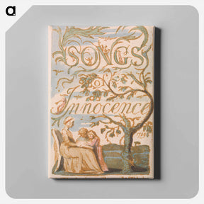 アートパネル-Songs of Innocence, Plate 2, Title Page - ウィリアム ブレイク Canvas.