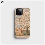 Songs of Innocence, Plate 2, Title Page - ウィリアム ブレイク Phone Case.