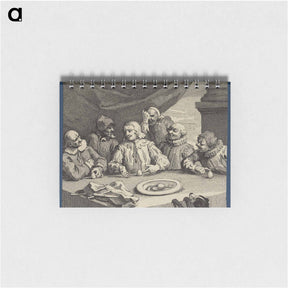 アートメモ帳-Columbus Breaking the Egg (Christopher Columbus) - ウィリアム ホガース Memo.