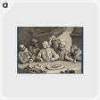 アートポストカード-Columbus Breaking the Egg (Christopher Columbus) - ウィリアム ホガース Postcard.