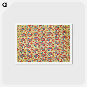 アートポストカード-Turkish bed cover pattern - ウィリアム モリス Postcard.