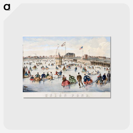 アートポストカード-Union Pond, New York - ウィンスロー ホーマー Postcard.