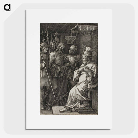 アートポスター-Christ before Caiaphas - アルブレヒト デューラー Poster.