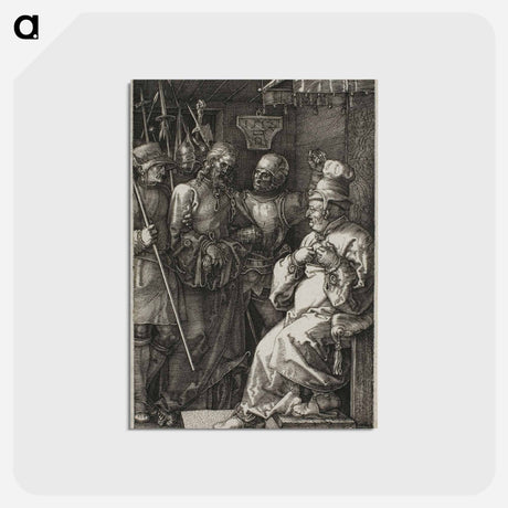 アートポストカード-Christ before Caiaphas - アルブレヒト デューラー Postcard.