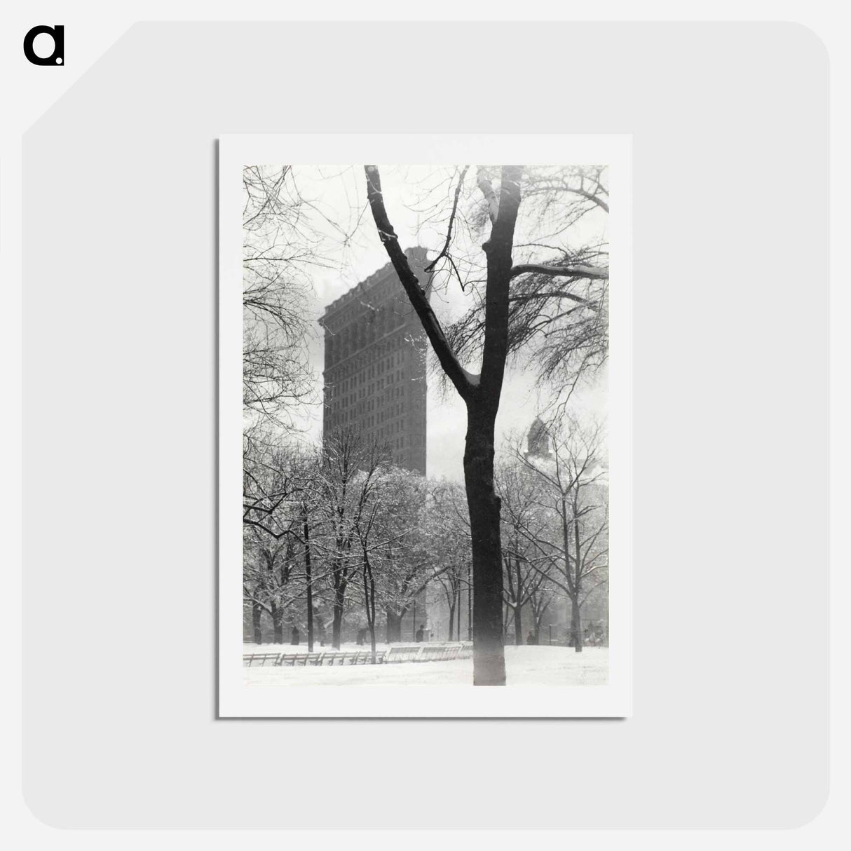 アートポストカード-The Flatiron - アルフレッド スティーグリッツ Postcard.