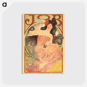 アートポストカード-Job - アルフォンス ミュシャ Postcard.