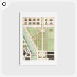 アートポストカード-Jardin Public, Champs Elysées - アンティーク地図 Postcard.