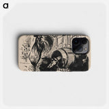 The cock and the dog - アーノルド ピーター ワイズ クビンチャン Phone Case.