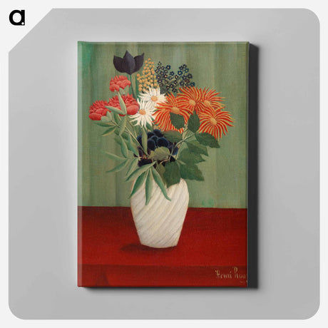 アートパネル-Bouquet of Flowers with China Asters and Tokyos
 - バーンズ・コレクション Canvas.