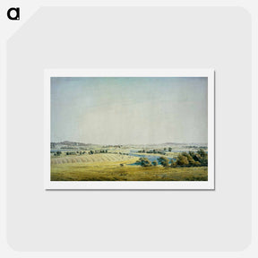 アートポストカード-Rogen landscape in Putbus - カスパー ダーヴィト フリードリヒ Postcard.