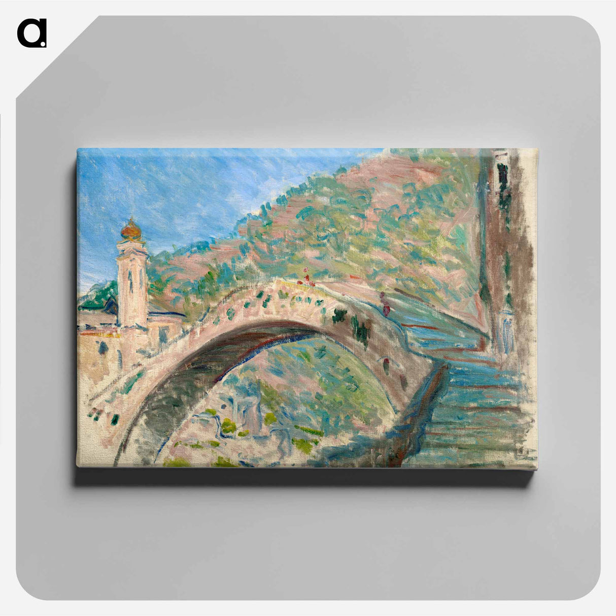 Bridge at Dolceacqua - クロード モネ Canvas.