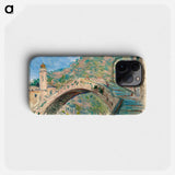 Bridge at Dolceacqua - Claude Monet Phone Case.