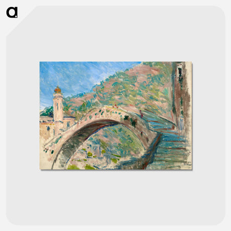 アートポストカード-Bridge at Dolceacqua - クロード モネ Postcard.