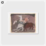 アートポストカード-Bull Fight
 - シプリアン マジェルニク Postcard.