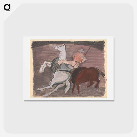 アートポストカード-Bull Fight
 - シプリアン マジェルニク Postcard.