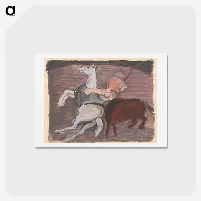 アートポストカード-Bull Fight
 - シプリアン マジェルニク Postcard.
