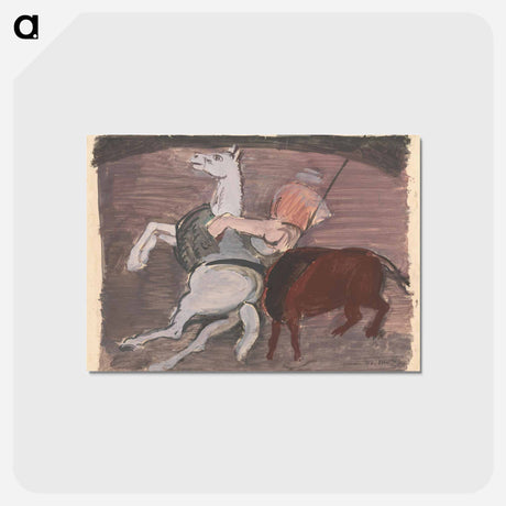 アートポストカード-Bull Fight
 - シプリアン マジェルニク Postcard.