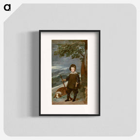 アートポスター-Prince Balthasar Carlos dressed as a Hunter - ディエゴ ベラスケス Poster.