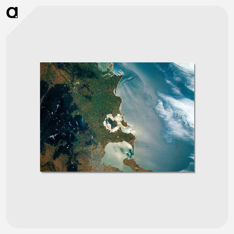 アートポストカード-Melbourne from Skylab
 - 上空からの地球 Postcard.