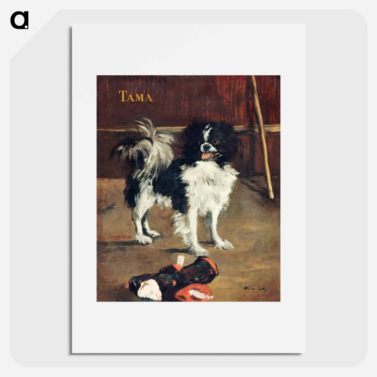 Tama, the Japanese Dog - Édouard Manet Poster.