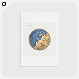 アートポストカード-Day and Night from The Flower Book - エドワード バーン ジョーンズ Postcard.