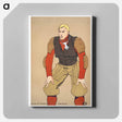 アートパネル-American football player print in high resolution by Edward Penfield - エドワード ペンフィールド Canvas.