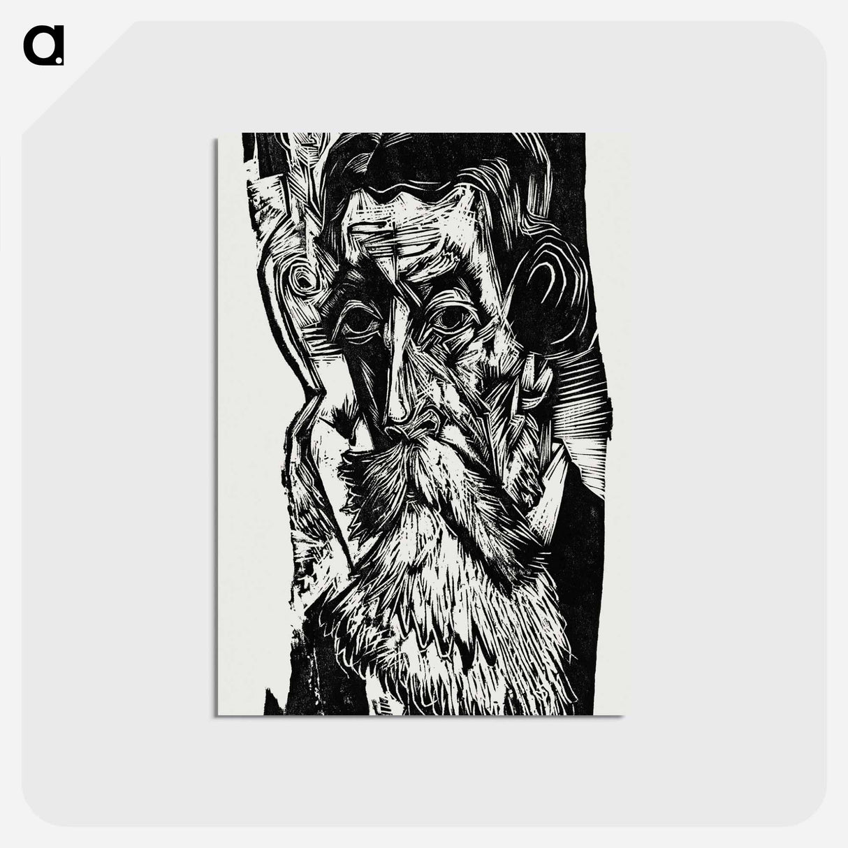 アートポストカード-Portrait of Ludwig Schames - エルンスト ルートヴィヒ キルヒナー Postcard.