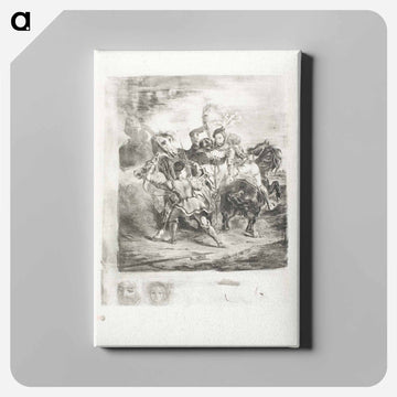 イエロー - ウジェーヌ ドラクロワ Canvas.