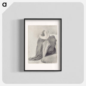 アートポスター-Still Life With Hat, Parasol, and Clothes on a Chair - ジョルジュ スーラ Poster.