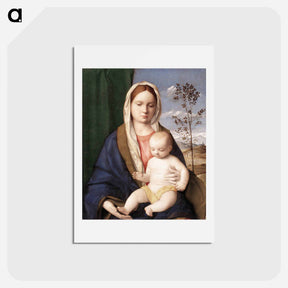 アートポストカード-Madonna and child - ジョヴァンニ ベッリーニ Postcard.