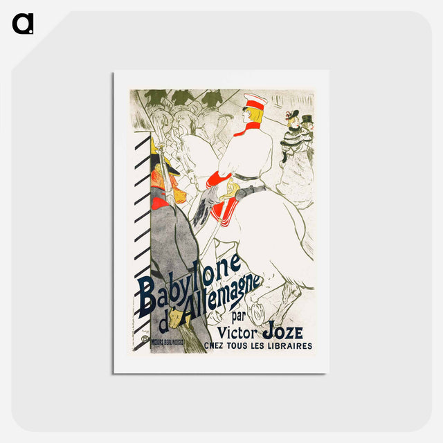 アートポストカード-Babylone d’Allemagne - アンリ ド トゥールーズ ロートレック Postcard.