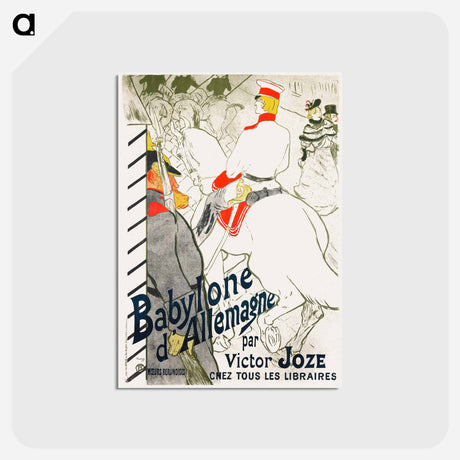 アートポストカード-Babylone d’Allemagne - アンリ ド トゥールーズ ロートレック Postcard.