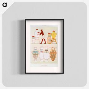 アートポスター-Opaque Glass Vases
 - エジプト美術史 Poster.