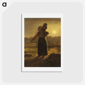 アートポストカード-Norman Milkmaid - ジャン フランソワ ミレー Postcard.