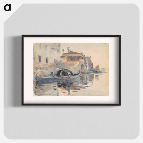 アートポスター-Ponte Panada, Fondamenta Nuove, Venice - ジョン シンガー サージェント Poster.