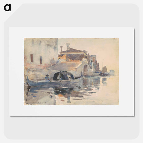 アートポスター-Ponte Panada, Fondamenta Nuove, Venice - ジョン シンガー サージェント Poster.