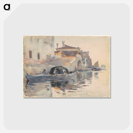 アートポストカード-Ponte Panada, Fondamenta Nuove, Venice - ジョン シンガー サージェント Postcard.