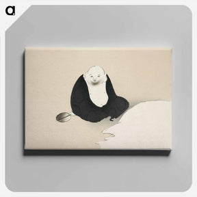 アートパネル-Old man from Momoyogusa–Flowers of a Hundred Generations - 神坂 雪佳 Canvas.